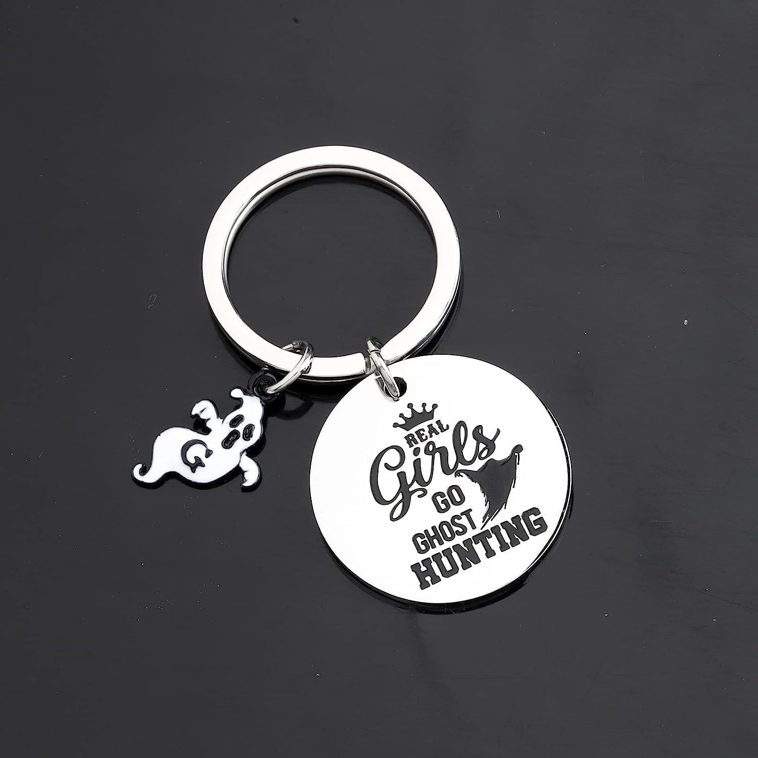 Wholesale Halloween Ghost Stainless Steel Keychain